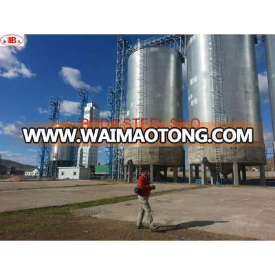 Grain storage silos/Flat bottom and hopper bottom steel silos/steel bins